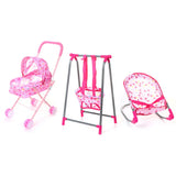 Doll House Accessories Rocking Chairs Swing Bed Dining