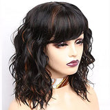 Amir Brown Wigs Synthetic Natural Wavy Wigs for