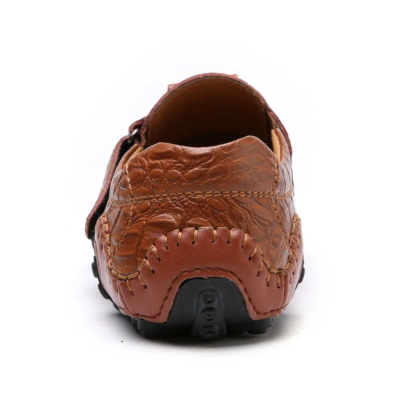 Genuine Leather Mens Shoes Casual Brand 2020 Italian