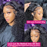 Kinky Curly Human Hair Wigs For Women Deep