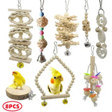 Toys Standing Bell Swing Toy Parrot Bird Combination