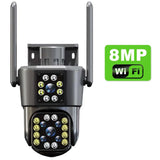 6K 12MP Security Camera WiFi Wireless Outdoor Three