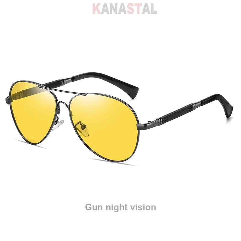 Men's Polarized Sunglasses UV400 TR Metal Colorful Square