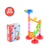 29-197pcs Set DIY Construction Marble Run Race Track