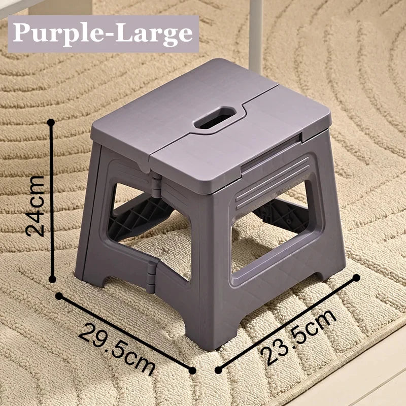 Plastic Folding Stool, Outdoor Foldable Beach Chair, Ultralight