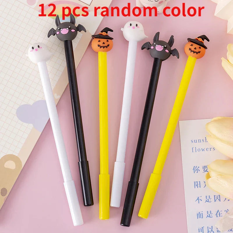 12 pcs/lot Creative Halloween Theme Gel Ink Pens