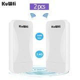 KuWfi 300Mbps Outdoor Wireless Bridge 2.4G Wi-fi Signal