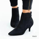 Women Boots Spring 2022 Pointed Toe Stiletto Ankle
