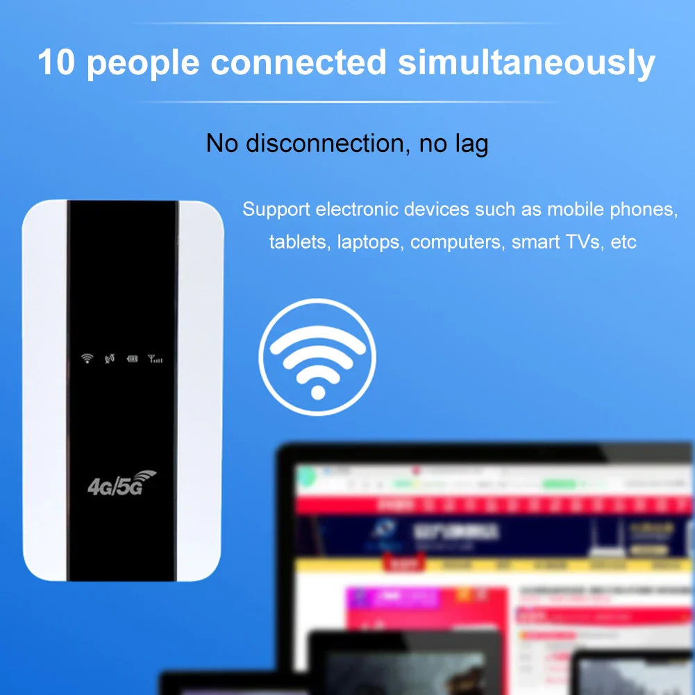 Portable 5G Mifi Router 4G LTE WiFi Repeater