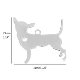 10pcs I Love My Cat Dog Animals Stainless