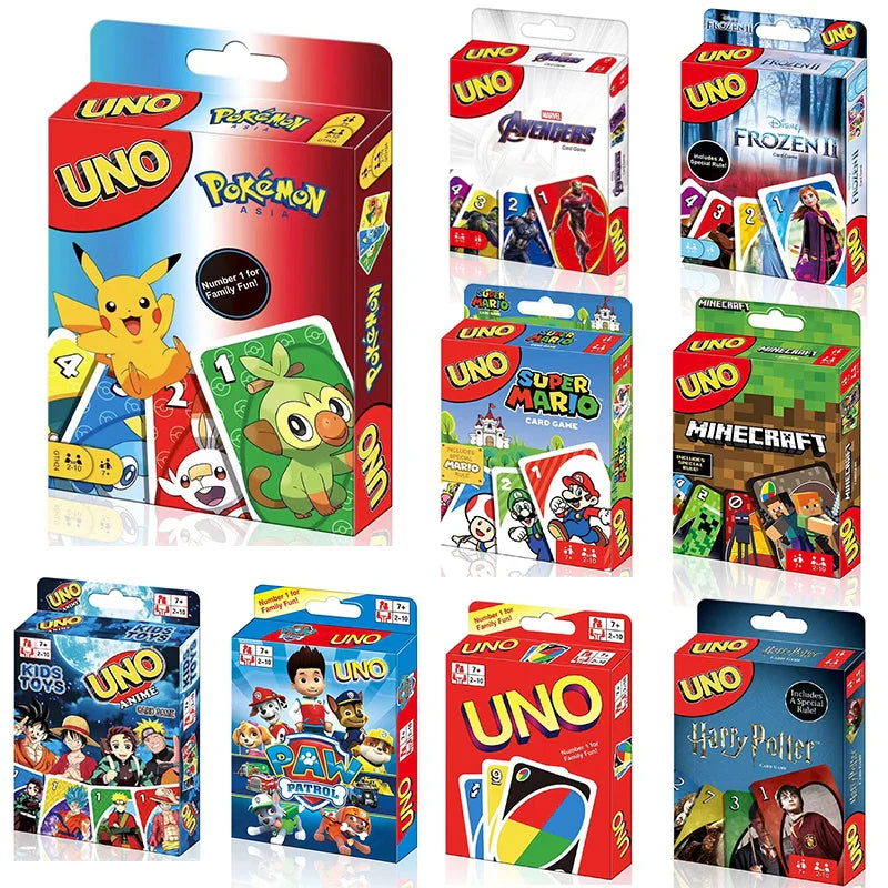 UNO NO MERCY Matching Card Game Minecraft Dragon