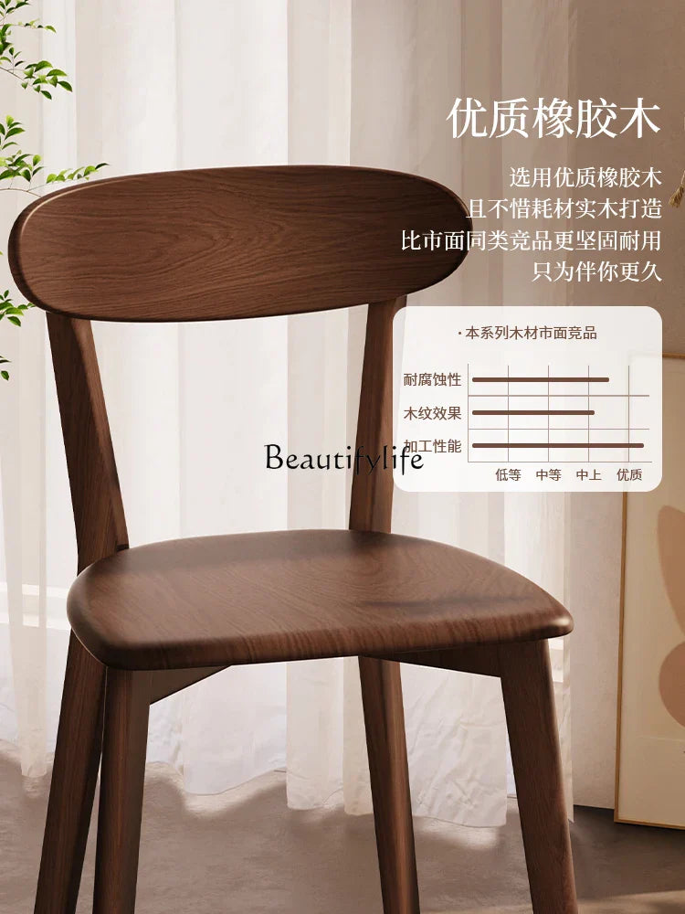 Solid Wood Backrest for Dining Chair Dining Table
