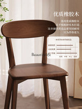 Solid Wood Backrest for Dining Chair Dining Table