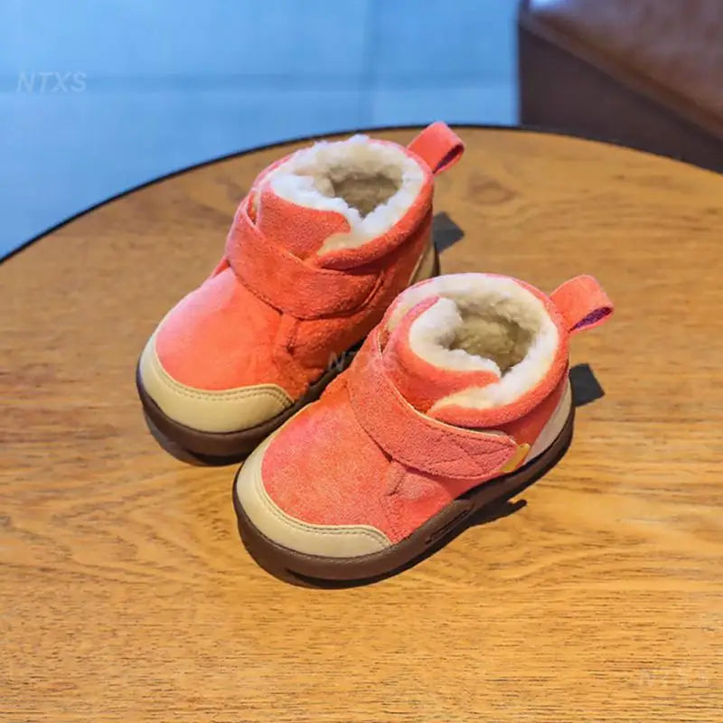 Toddler Boys Snow Boots Warm Plush Outdoor Shoes