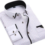 White Big Size 5XL Men Dress Shirt 2024