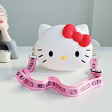 Hello Kitty Bag Kawaii Cartoon Shoulder Bag Silicone