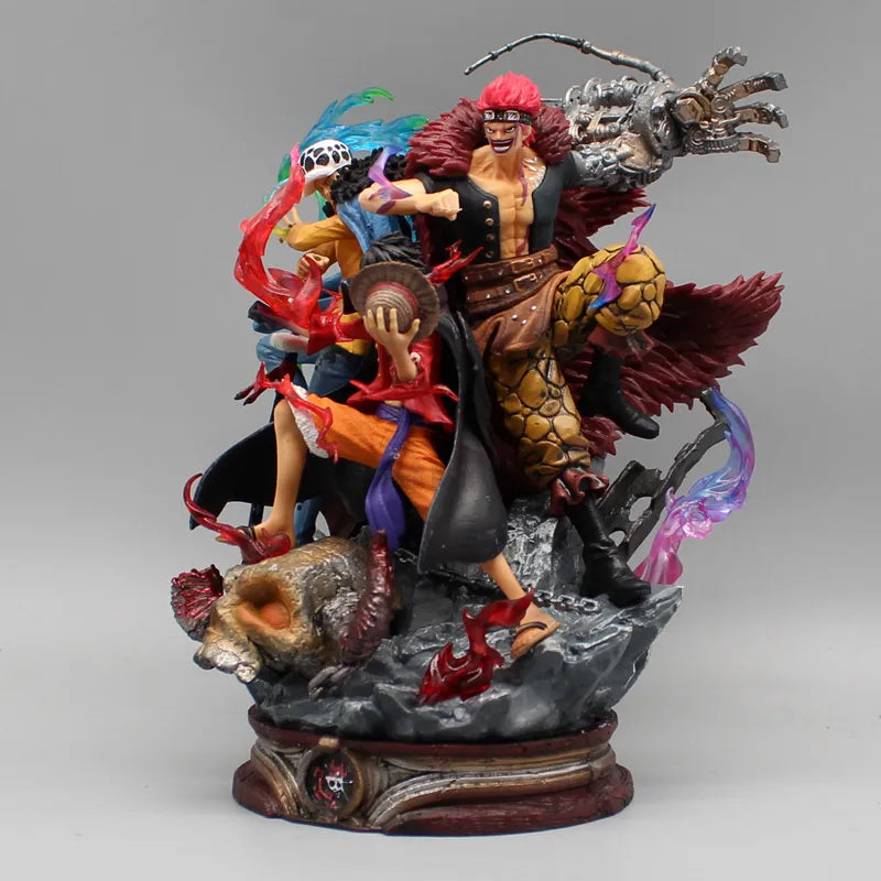 22cm One Piece Figurine Three Captain Anime Figure