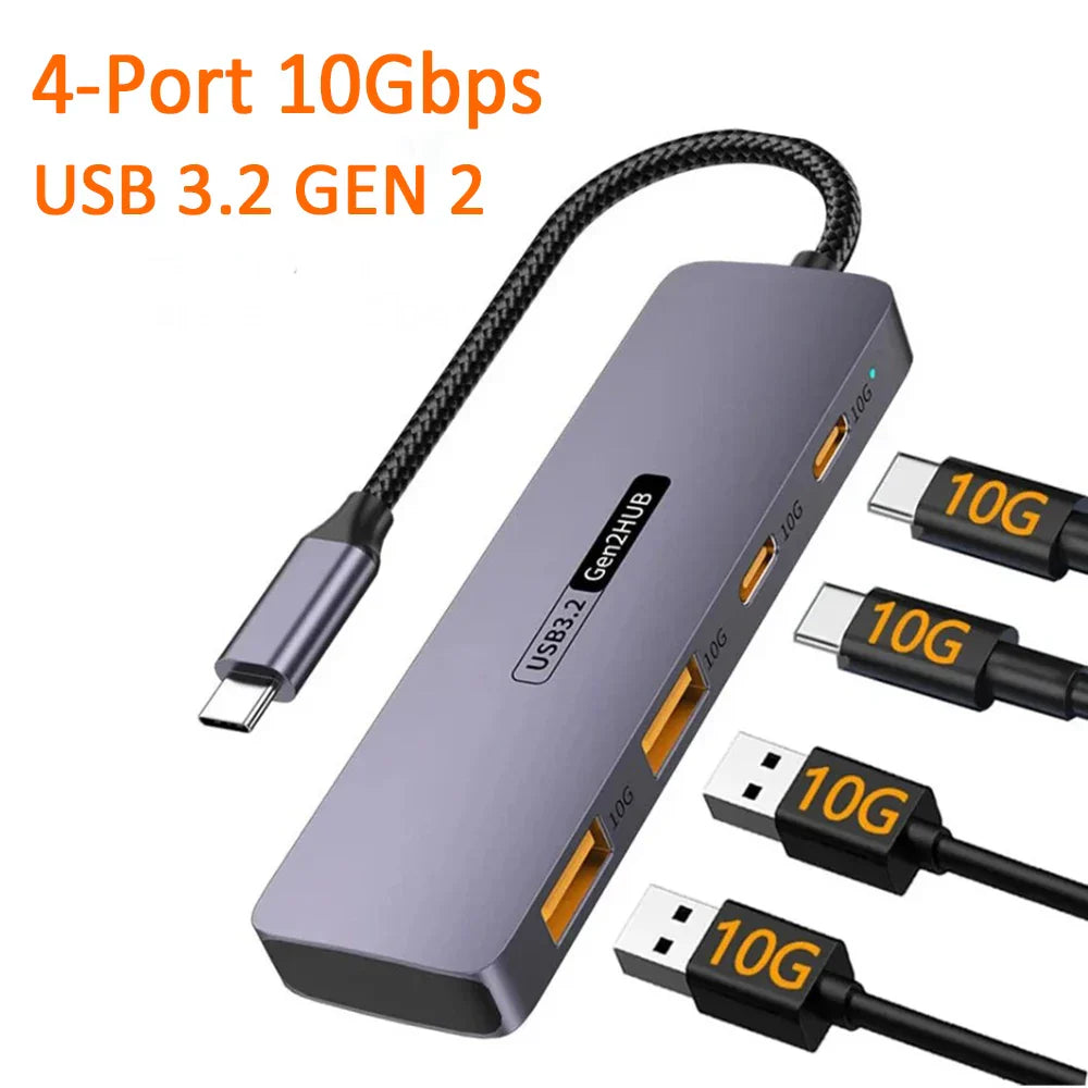 HUB USB C HUB 10Gbps Type-C 3.2 GEN