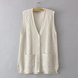 2022 Autumn Winter Plus Size Sweater Vest Women