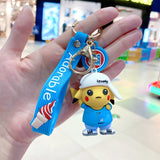 Pokemon Keychain Anime Figures Pikachu Cartoon Key Chain