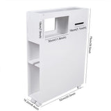 Toilet Side Cabinet 4 Layer Narrow Storage Cabinet