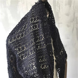 Hollow Woven Fabric Curtain Home Textile Plaid Fabric