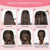 4pcsSet Women DIY Hair Tail Tools Donut Bun