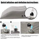Portable Inflatable Elevation Wedge Leg Foot Pillow Elevation