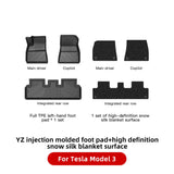 YZ For Tesla Floor Mats Model 3 Y