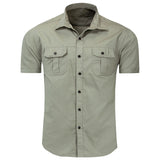 2023 Summer New Fashion Men Short Sleeve Solid
