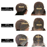 Brazilian Short Bob Wigs Bone Straight Wig 13x4