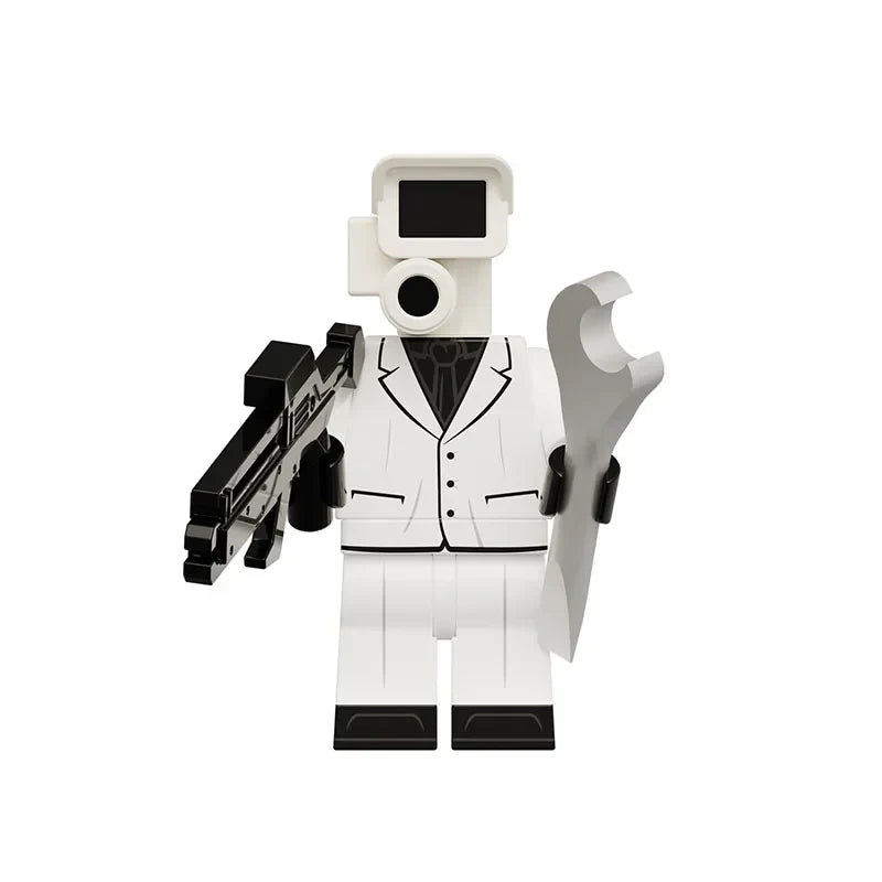 Skibidi Toilet Mini Building Block Anime Action Figure