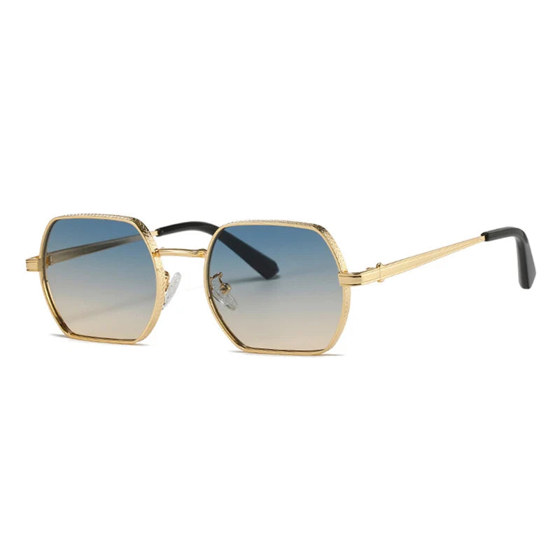 CATERSIDE Punk Polygon Classic Sunglasses Men Women Retro