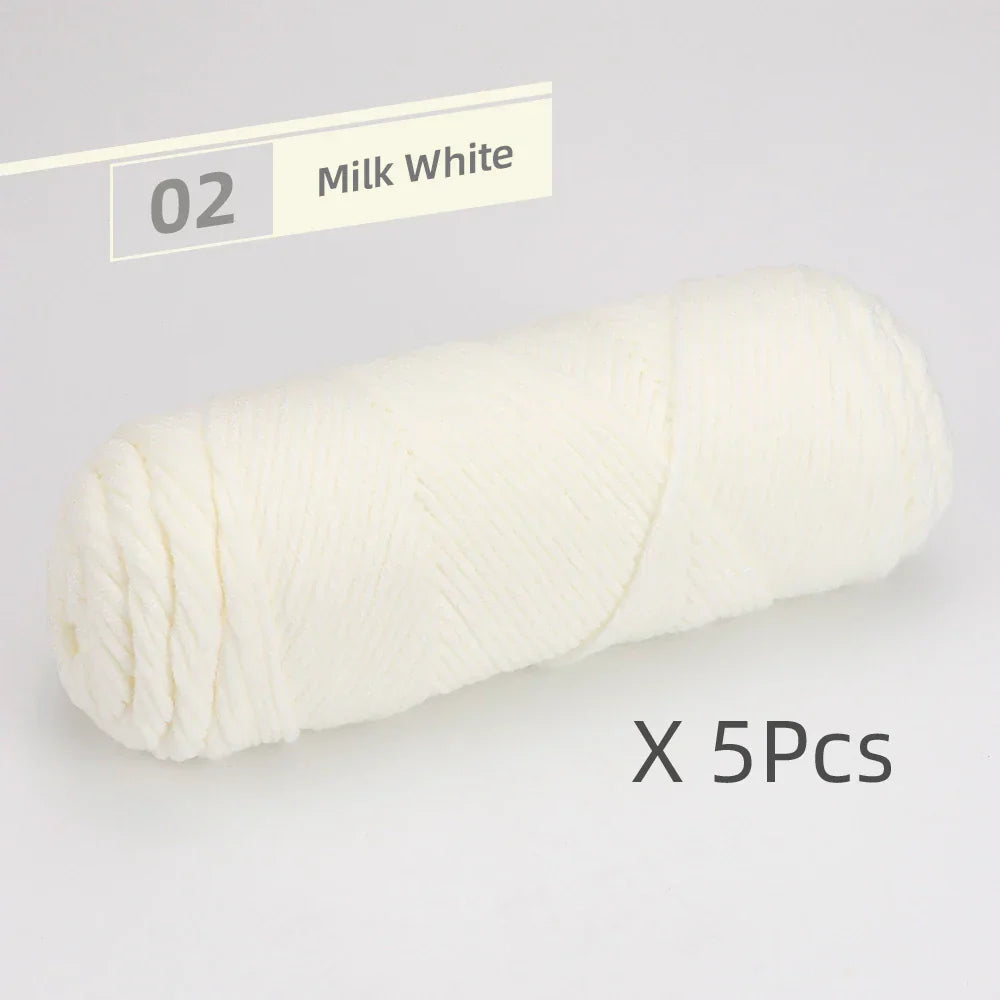 5 Pcs Cotton Select Yarn 17.63oz/500g, Light Worsted