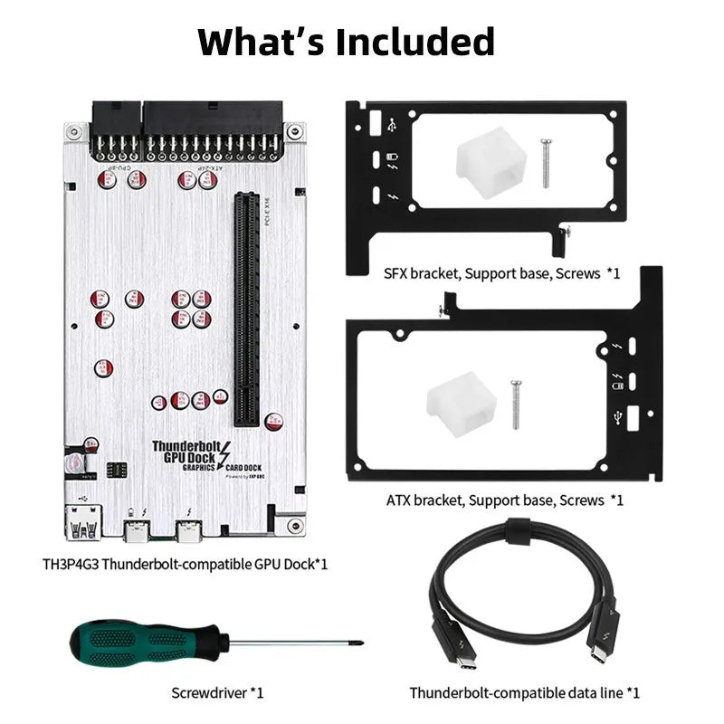TH3P4G3 85W PD Charging Thunderbolt-compatible GPU Dock for