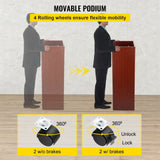 VEVOR Wood Podium 2 x 4 FT Lecterns