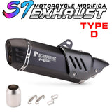 Slip on 51mm motorcycle exhaust system muffler modified