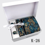 6piece Set Classic Printed DotsTies for Men Kerchief