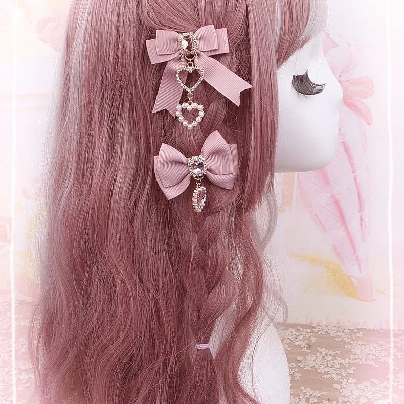 Bows hair clips popular hair catches lolita korean