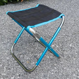 Outdoor Camping Chair Golden Aluminum Alloy Folding Chair