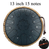 Hluru Glucophone Steel Tongue Drum 14 Inch 15
