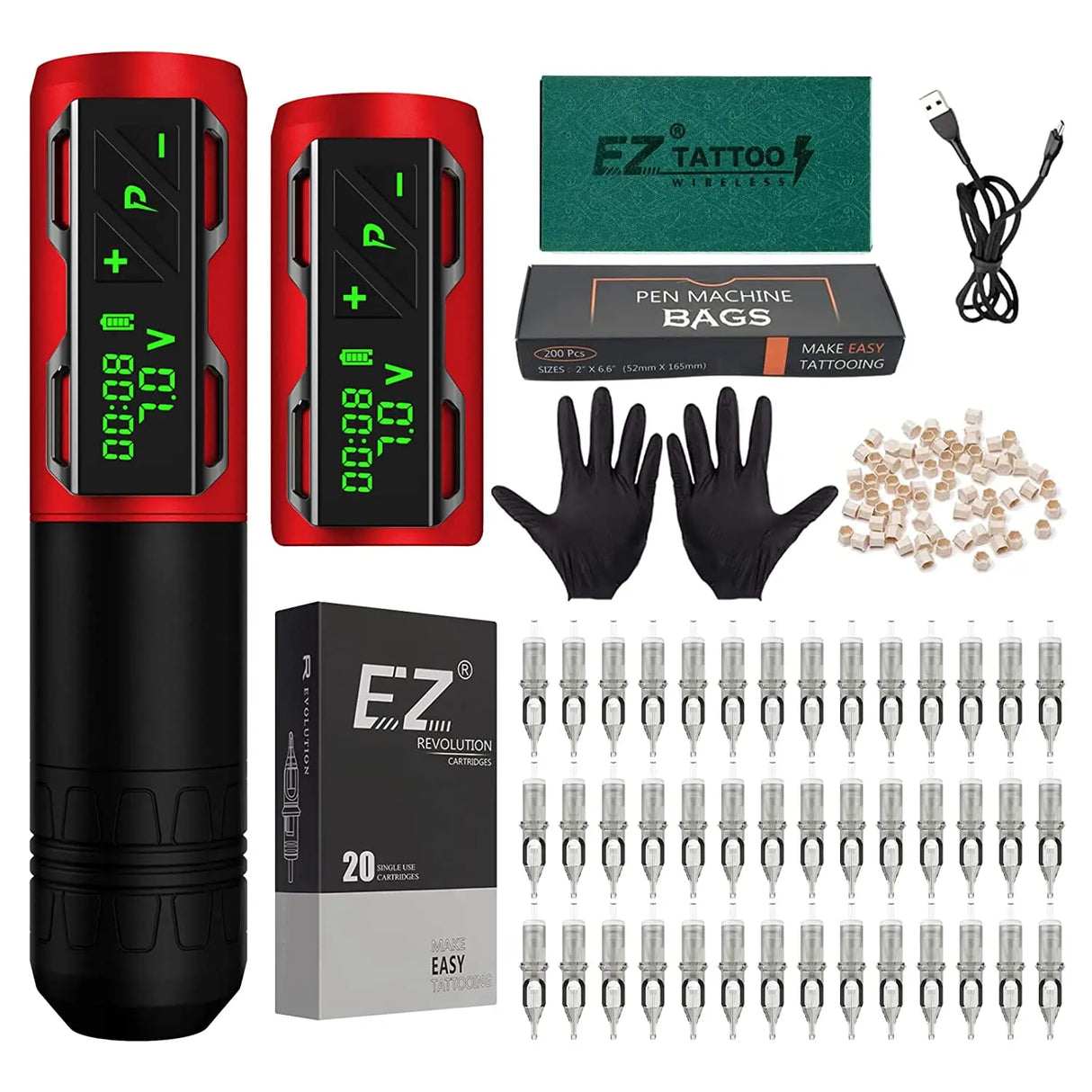 EZ Complete Tattoo Kit P2S Wireless Battery Tattoo