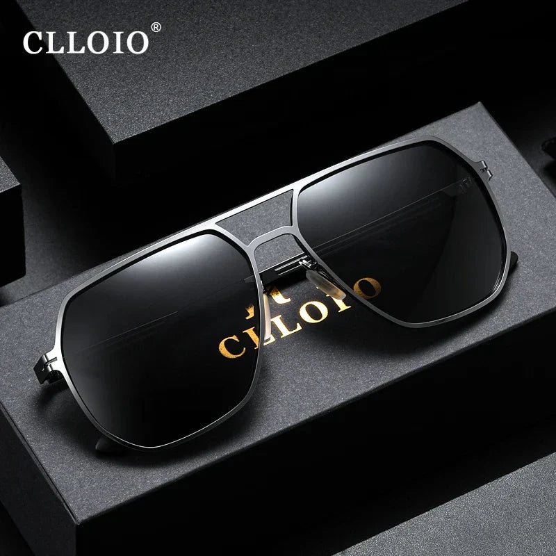 CLLOIO Fashion High Quality Photochromic Sunglasses Men Women