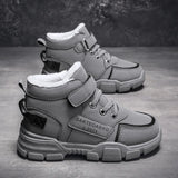 Winter Children's Boots Boys Plus Cashmere Thicken Warm