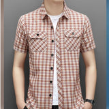 Summer Cotton Men's New in Shirt Slim Fit