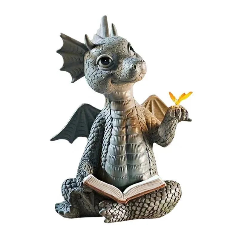 1pc NEW Cute Little Dragon Dinosaur Meditation Reading