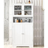 Bathroom cabinet, independent floor standing cabinet with open