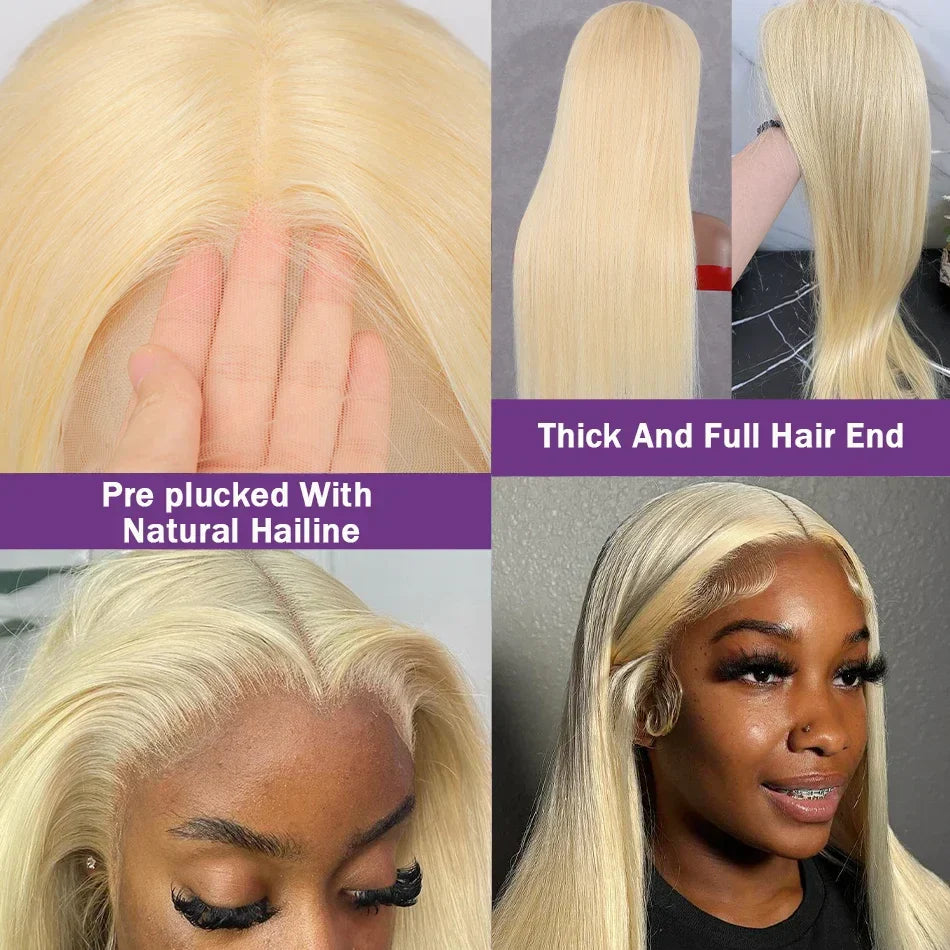 Rosabeauty 250% Full 13x6 HD 613 Blonde Lace