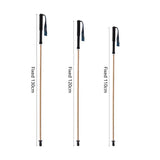 Bamboo Trekking Poles Carbon Fiber Hiking Sticks Portable