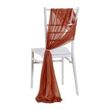 10/50PCS Chiffon Chair Sashes Wedding Chair Decoration 17x250cm